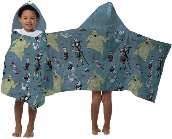 Nightmare Before Christmas Silk Touch Flannel Hooded Throws 30
