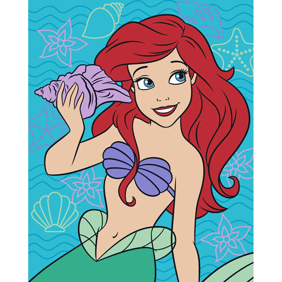 The Little Mermaid Ariel Baby Raschel Blanket Adventure 40