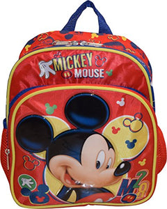 Disney Mickey Mouse Deluxe 10" Toddler School Bag Backpack
