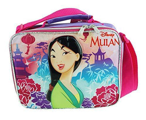 Disney Princess - Mulan Insulated Lunch Box With Adjustable Shoulder Straps - Pretty and Brave - A17322 - Miracle Mile Gifts
