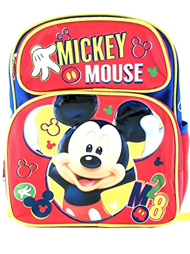 Disney Mickey Mouse Toddler Backpack - Disney Red 3D 12