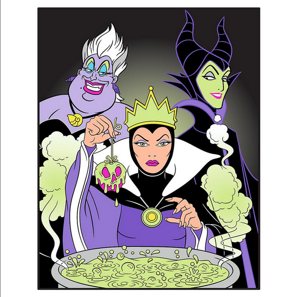 Ursula Maleficent The Evil Queen Villains Vicious Twin Size Super Soft Raschel Blanket 60