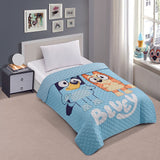 Bluey Bingo Again Twin Size Quilted Bedspread  55 x 75 Inches