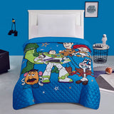 Toy Story Woody Jessy Buzz Twin Size Quilted Bedspread  55 x 75 Inches