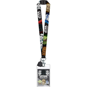 Star Wars Darth Vader Yoda  Lanyard with ID Badge