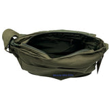 Peace Sign Retro Messenger Shoulder Crossbody Bag Olive