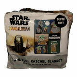 Star Wars Mandalorian Twin/Full Raschel Soft Blanket 60"x80" Cutest Bounty by Disney