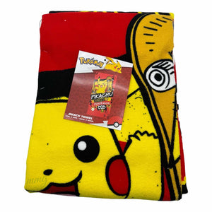 Pokemon Pikachu Skates Charge Up Beach Towel