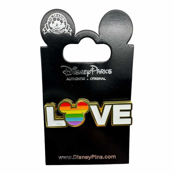 Disney Park Mickey Mouse Rainbow Pride Love Trading Pin Collectible