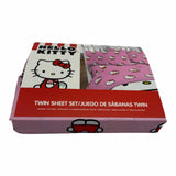 Hello Kitty Classic Girl in Red  Twin Bed Sheet Set - 3 Piece Set by Sanrio