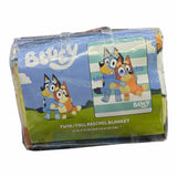 Bluey Bingo Hugs Twin Full Raschel Blanket 55" x 75"