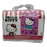 Hello Kitty Sealed with A Kiss Baby Raschel Blanket 40" x 50"