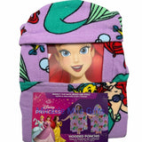 The Little Mermaid Ariel Bubbles Hooded Poncho Towel for Bath Beach Pool by Disney