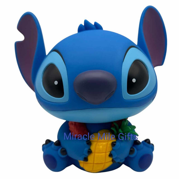 Stitch with Pineapple Figural PVC Coin Bank by Disney