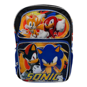 Sonic The Hedgehog Shadow Knuckles Tail Large 16" School Backpack