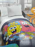 Spongebob Squarepants and Patrick Underwater Twin/Full Quilted Bedspread 55 x 75 Inches