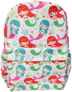 Mermaid All Over Print 16 Inches Large Backpack With Laptop Compartment