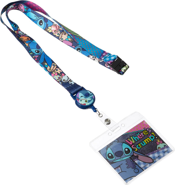 Stitch Lanyard with Retractable Card Holder by Disney