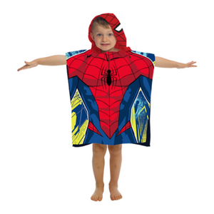 Spiderman Hooded Poncho Towel for Bath Beach Pool