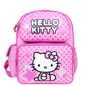 Hello Kitty Star Small  School Pink Backpack 12"