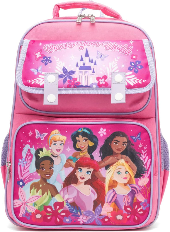 Princess Ariel Cinderella Jasmine Belle Moana Tiana Large School Backpack