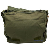 Peace Sign Retro Messenger Shoulder Crossbody Bag Olive