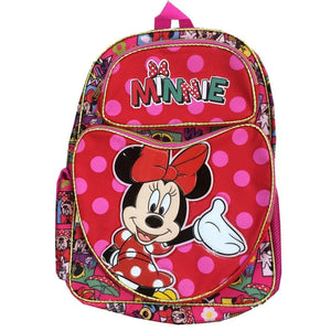 Minnie Mouse 16" Large School Backpack Comic Book Red