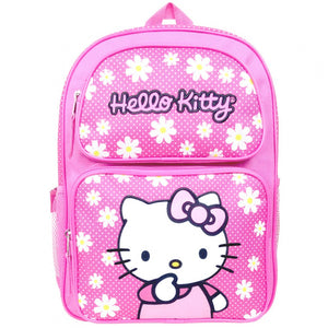 Hello Kitty Floral Pink Large 16" School Book Bag Backpack by Sanrio