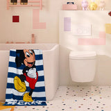 Mickey Mouse Charged Up Stripe Beach Bath Pool Towel 27 in x 54 in