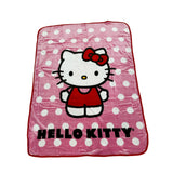 Hello Kitty Twin/Full Raschel Plush Blanket Polka Dots by Sanrio