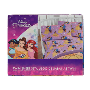 Beauty And The Beast Dance With Me Princess Belle  Twin Bed Sheet Set - 3 Piece Set by Disney