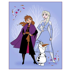 Frozen Anna Elsa Olaf Baby Raschel Blanket Adventure 40" x 50" by Disney