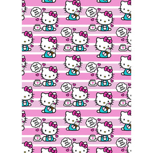 Hello Kitty Snack Time Soft Flannel Blanket 50" x 70" by Sanrio
