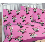 Minnie Mouse Polka Dot Bow  Twin Bed Sheet Set - 3 Piece Set by Disney