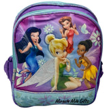 Tinkerbell and Fairies Toddler Purple/Teal 12" School Backpack