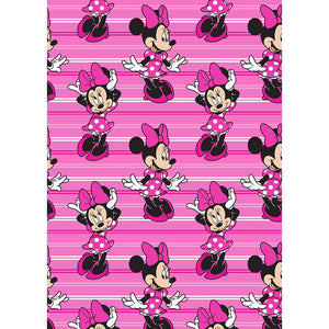 Minnie Mouse Pretty In Pink Soft Flannel Blanket 50" x 70"