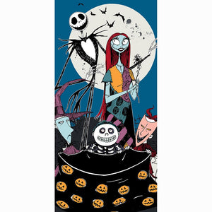 The Nightmare Before Christmas Jack & Sally Bath Beach Towel 27" x 54" by Disney