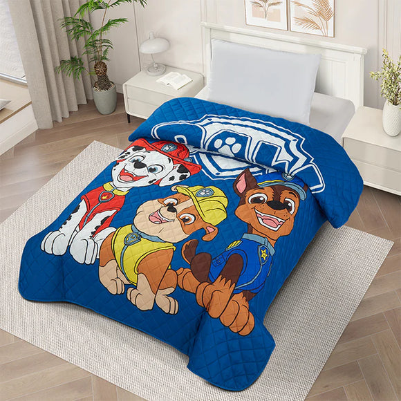 Paw Patrol Best Boys Twin/Full Quilted Bedspread 55 x 75 Inches