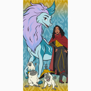 Raya and The Last Dragon Beach Bath Pool Towel 27" x 54" by Disney