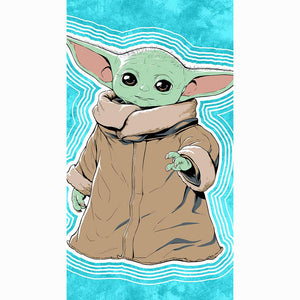 Star Wars Yoda OVERSIZED Beach Bath Pool Towel Use The Force 40" x 72"