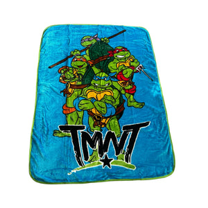 TMNT Teenage Mutant Ninja Turtles Poses Twin/Full Size Blanket 55"x75"