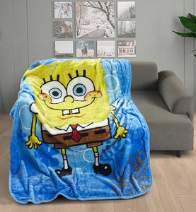 Spongebob Squarepants Under The Sea Twin/Full Size Blanket 55"x75"