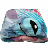 Stitch Happiness Comes In Waves Raschel Twin Size Blanket 55" x 75"