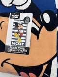 Mickey Mouse Charged Up Stripe Beach Bath Pool Towel 27 in x 54 in