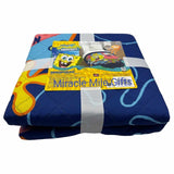 Spongebob Squarepants and Patrick Underwater Twin/Full Quilted Bedspread 55 x 75 Inches