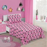 Minnie Mouse Polka Dot Bow  Twin Bed Sheet Set - 3 Piece Set by Disney