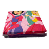 Disney Princess Twin Quilted Bedspread Comforter & 1PC Sham - 2 PC Set-Ariel Aurora Jasmine Mulan Tiana