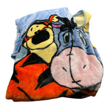Winnie The Pooh Eeyore Tigger Piglet Twin Size Soft Raschel Blanket 60" x 80" Group Hug by Disney