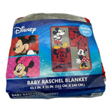 Mickey and Minnie Baby Raschel Soft Blanket 43.5" x 55" Golden Days by Disney
