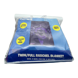 Fortnite Purple Limited Edition Twin Size Super Soft Raschel Blanket 60" x 80"